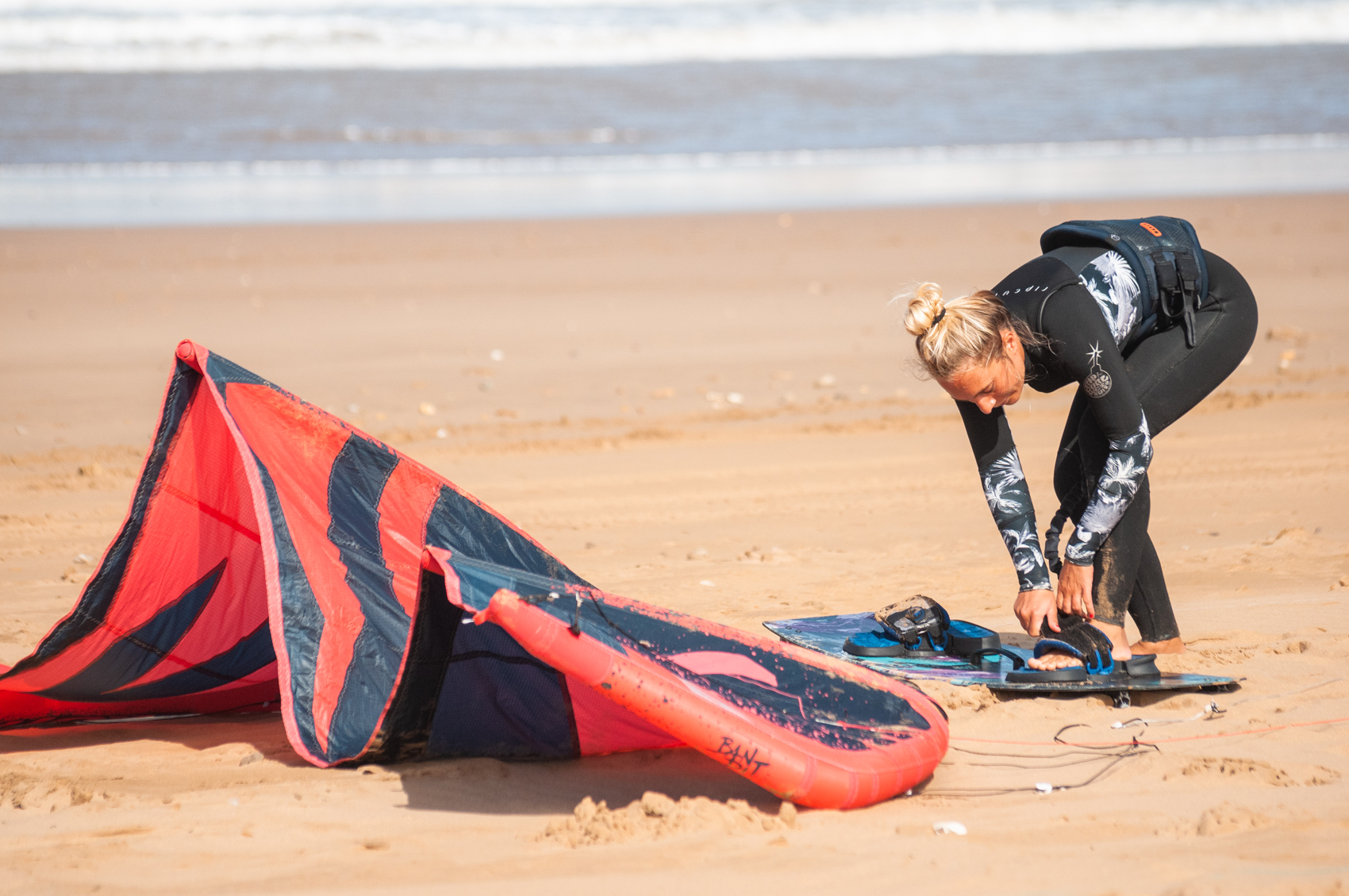 Kite rentals at kite school in essaouira Morocco loving surf