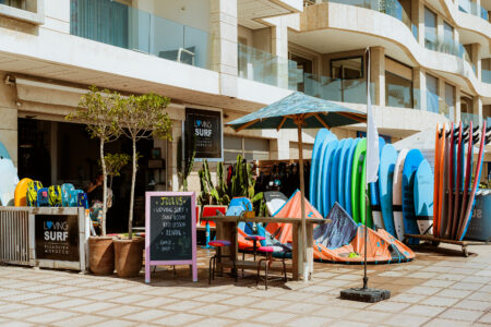 wing foil and surfboards and kite outside surf, wing and kite school in essaouira Morocco Loving Surf
